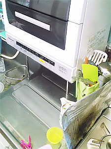 食洗機置き台の設置写真はパナソニック